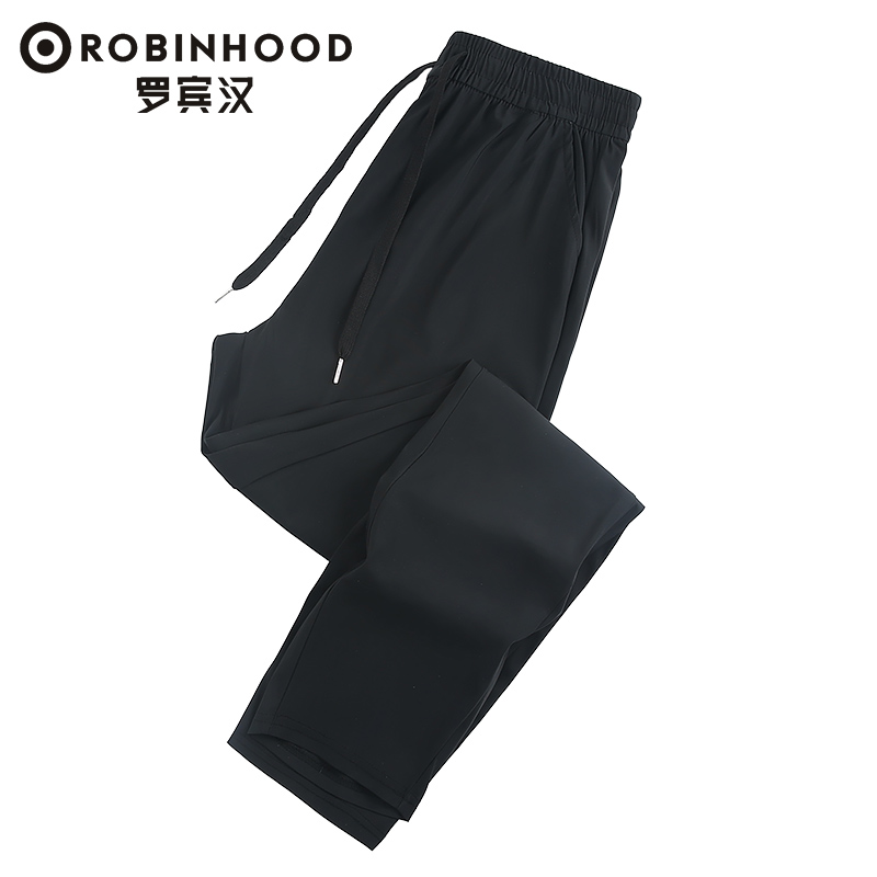 罗宾汉 ROBINHOOD 夏季新款宽松运动潮流时尚长裤男士女士休闲裤 39.9元(需用券)