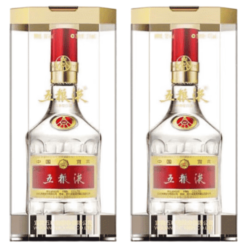 再降价：五粮液 普五八代好事成双礼盒 52°浓香型 2瓶 500ml 1605.2元