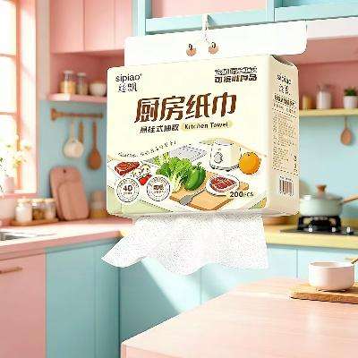 天降礼金：丝飘 悬挂式厨房纸巾 100抽*1提 1.97元
