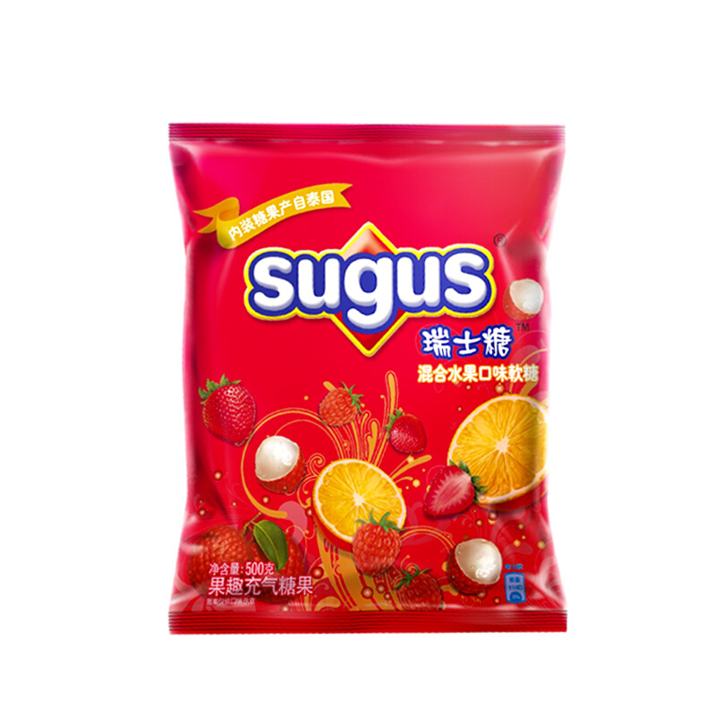 88VIP：sugus 瑞士糖 水果软糖 混合口味413g 20.8元（需用券）