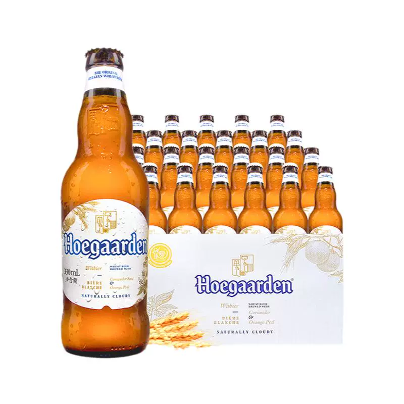 Hoegaarden 福佳 比利时风味白啤酒 330ml*24瓶 ￥169
