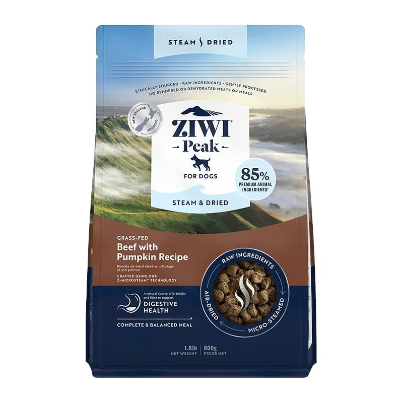 淘金币可用：ZIWI 滋益巅峰 微蒸风干狗粮800g26年10月 130.1元（淘金币95.34）