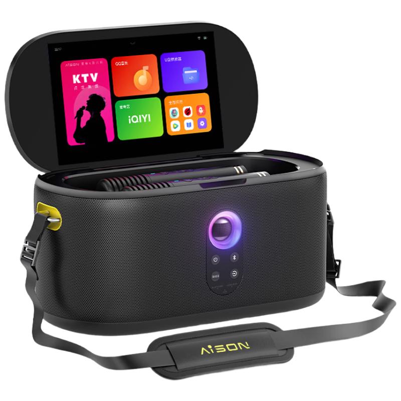 移动端、京东百亿补贴：爱畅 触屏 K歌音箱+显示屏幕+麦克风 2169元