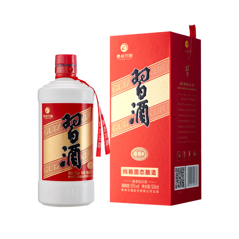 移动端、京东百亿补贴：XIJIU 习酒 酱香型白酒 53度 500mL 单瓶装 80.96元