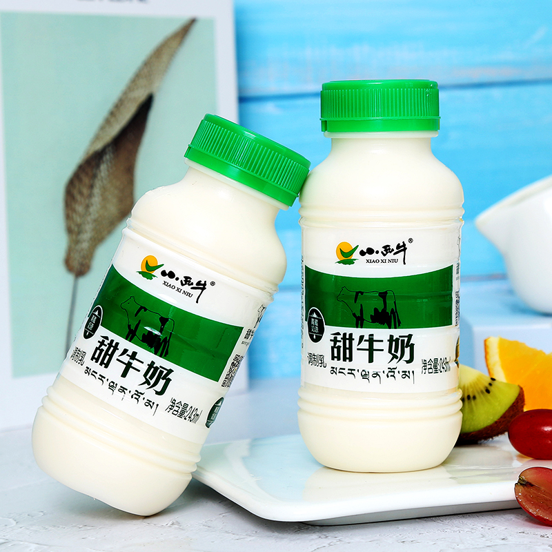 XIAOXINIU 小西牛 青海甜牛奶青藏奶源高原特色甜奶243ml*12瓶 34.42元（需买3件