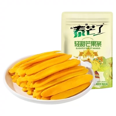 88VIP：泰芒了 轻甜芒果条 70g 2.7元（需领券）