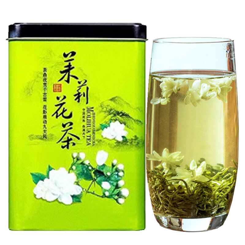 山洼洼 2024年新茶茉莉花茶叶四川花毛峰浓香型茶叶罐装200g 29.9元