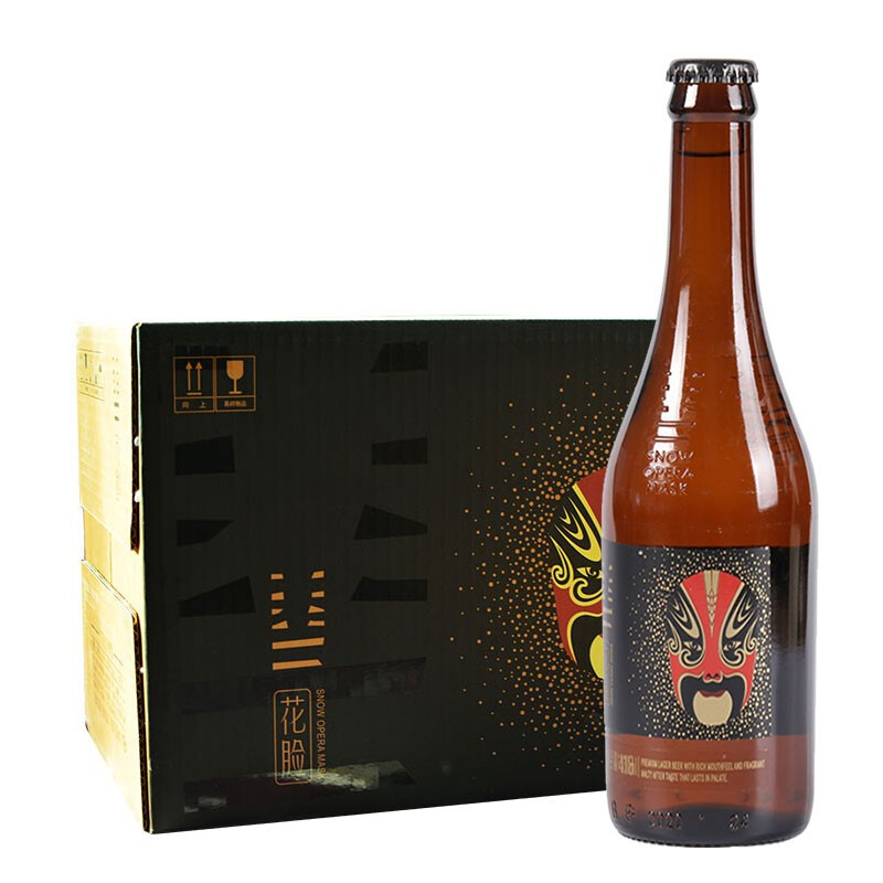 SNOWBEER 雪花 脸谱花脸 高端精酿啤酒 418ml*12瓶 108元