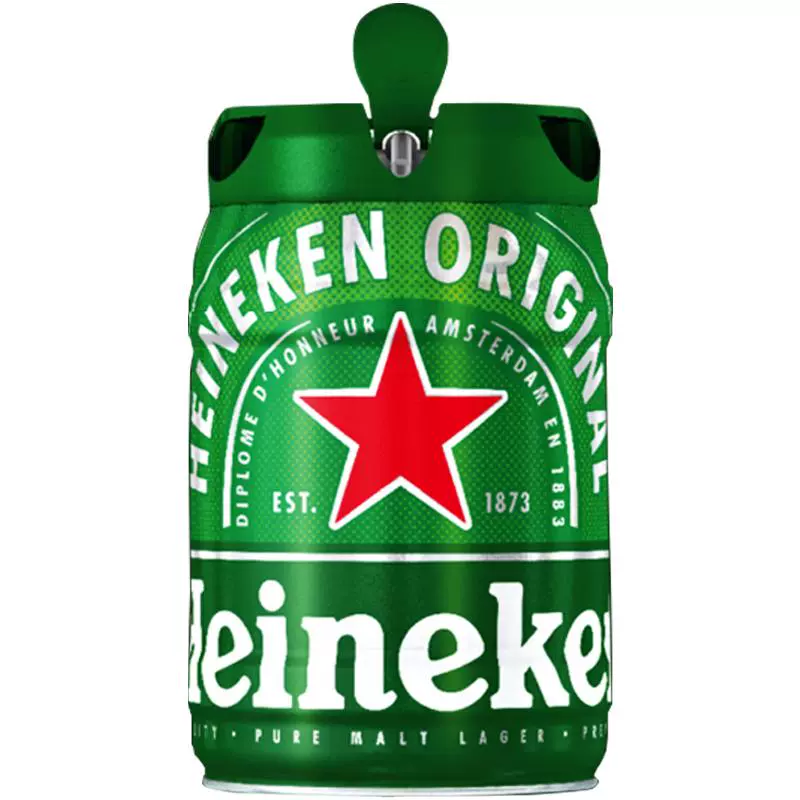 Heineken 喜力 经典5L桶装铁金刚荷兰原装进口精酿全麦酿造啤酒 ￥87.1