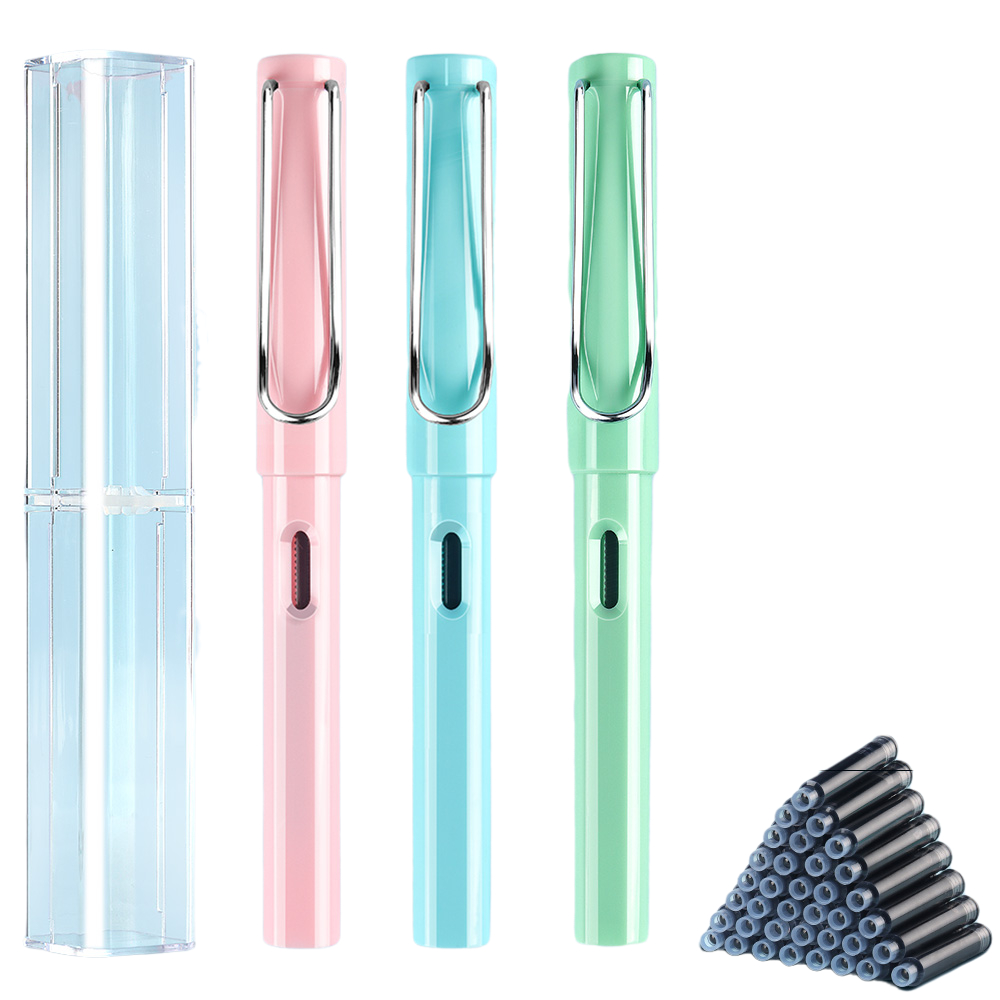M&G 晨光 钢笔 AFPY5221 混色 EF尖 粉1蓝1绿1 3支装 8.9元