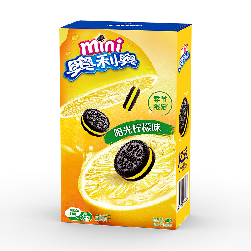 OREO 奥利奥 经典夹心果味饼干 阳光柠檬 40g 4.1元（需买6件，需用券）