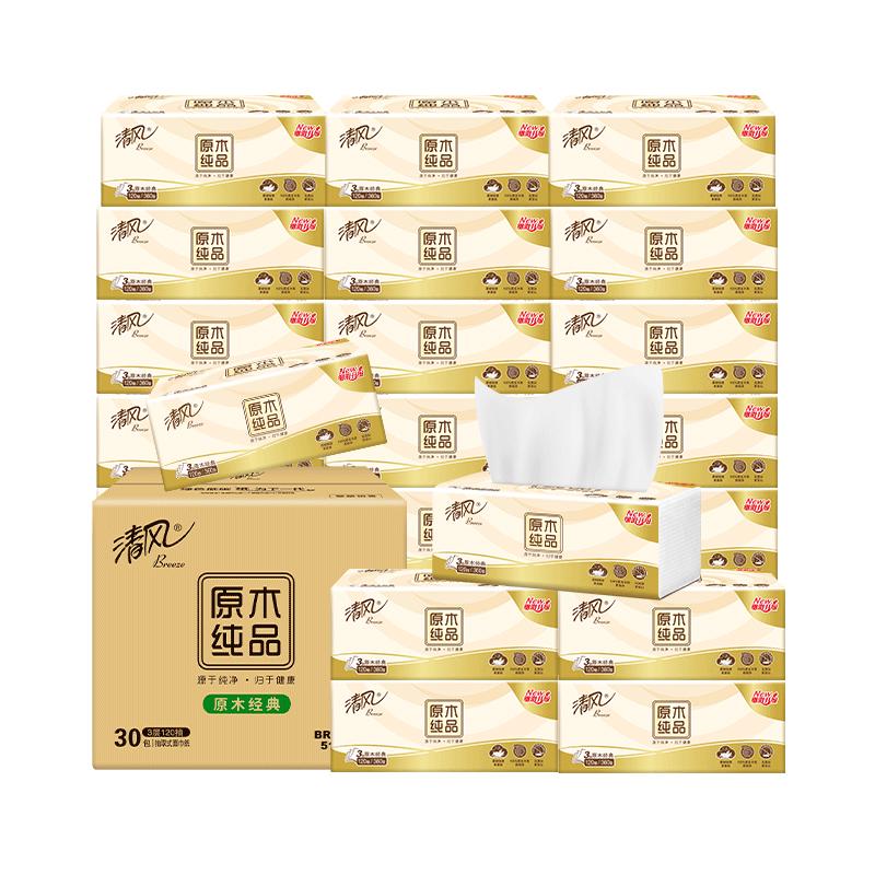 清风 金装 抽纸 3层100抽24包(190*132mm) 23.9元（需买4件，需用券）