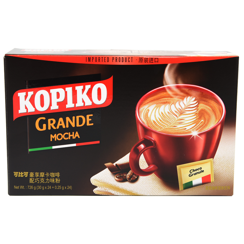 可比可 印尼进口速溶咖啡 拿铁咖啡30g*24包 26.9元（需用券）