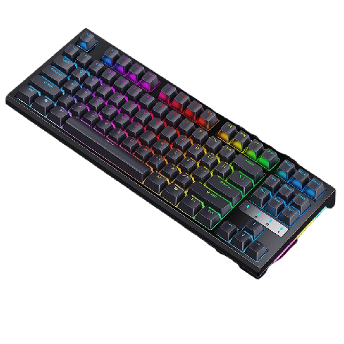 ROYAL KLUDGE R87 68键 有线机械键盘 黑色 青轴 RGB 99元（需用券）