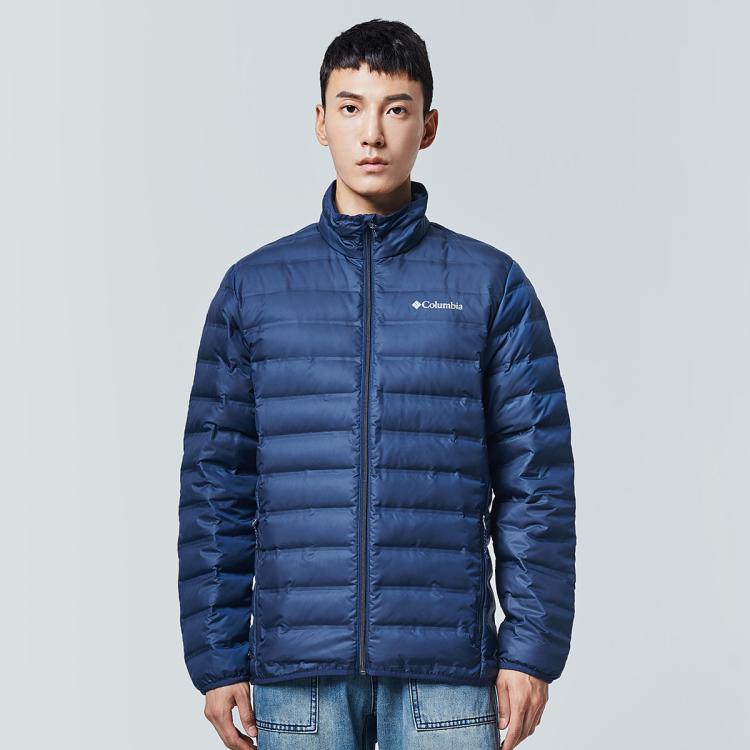 限尺码：Columbia 户外男热压650蓬鸭绒保暖羽绒服 386元