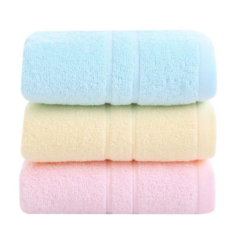 GRACE 洁丽雅 毛巾 纯棉加厚 黄+蓝 2条装 6.95元（需买2件，需用券）