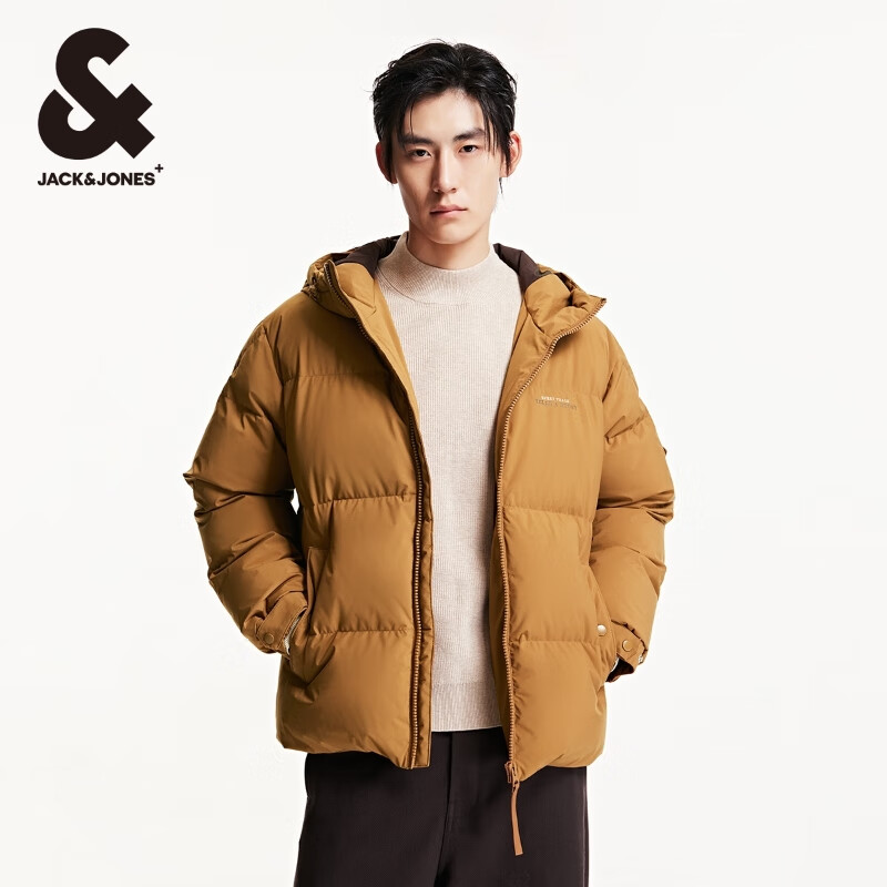 JACK&JONES 杰克琼斯 秋冬字母刺绣连帽羽绒服 499.01元包邮