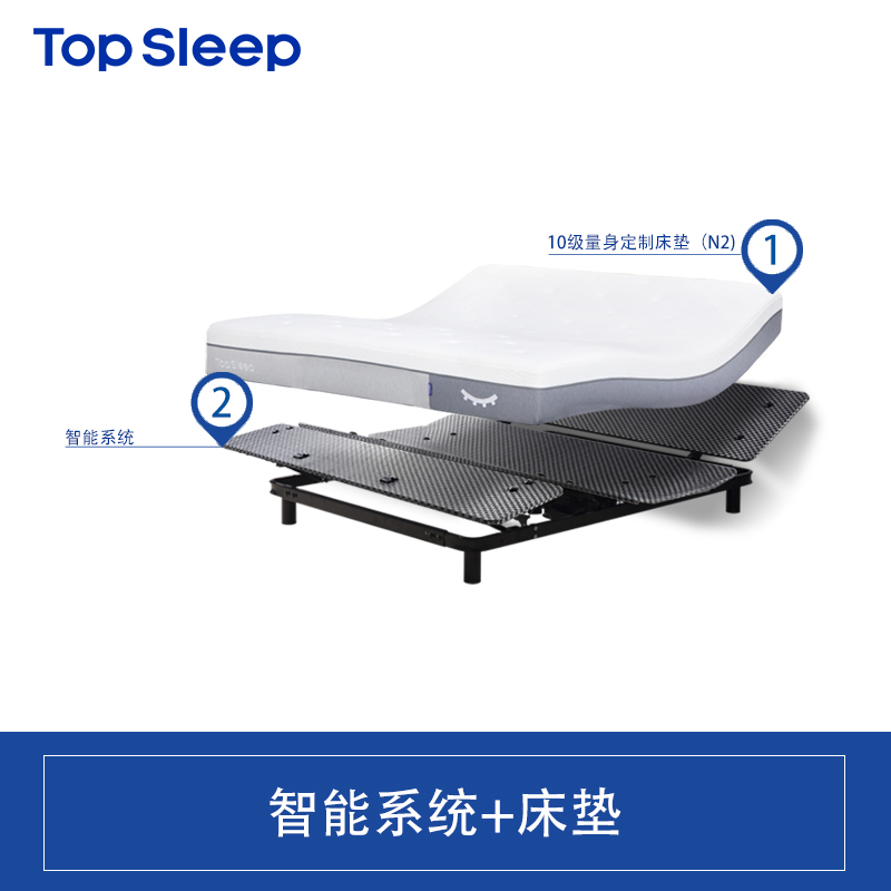 TOP SLEEP F12 智能床 1.5*2m 智能系统+量身定制床垫 17119元