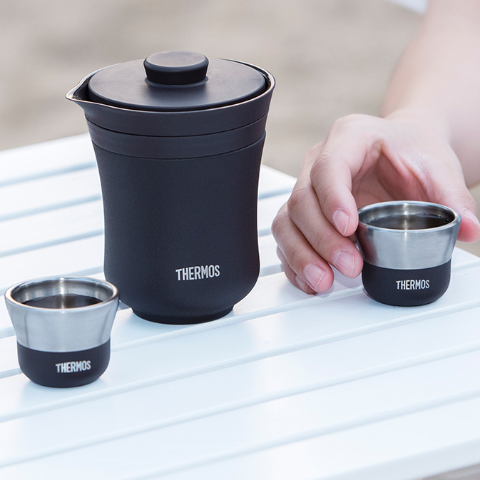 THERMOS 膳魔师 茶旅套装 3件 雾棕 334.6元