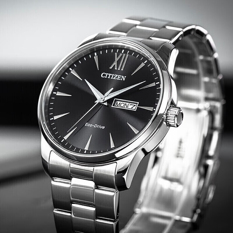 CITIZEN 光动能机芯商务休闲双历显示防水男表BM8550-81E 903.4元