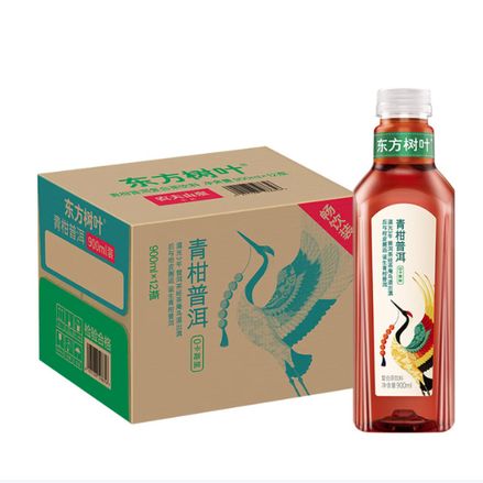 农夫山泉 东方树叶青柑普洱茶 900ml*12瓶 62元（需用券）