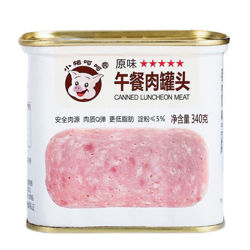 小猪呵呵 午餐肉罐头 原味 340g 4.29元