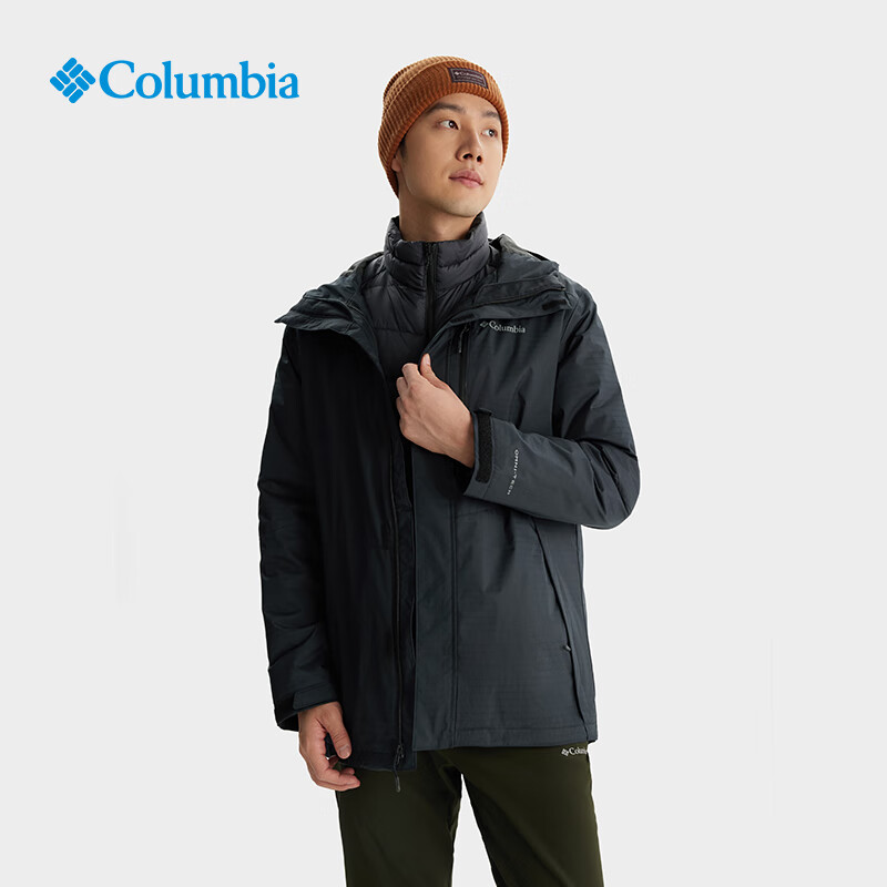 Columbia 哥伦比亚 男三合一冲锋衣外套 24秋冬新品 WE6198 010 1486.01元 （需用券