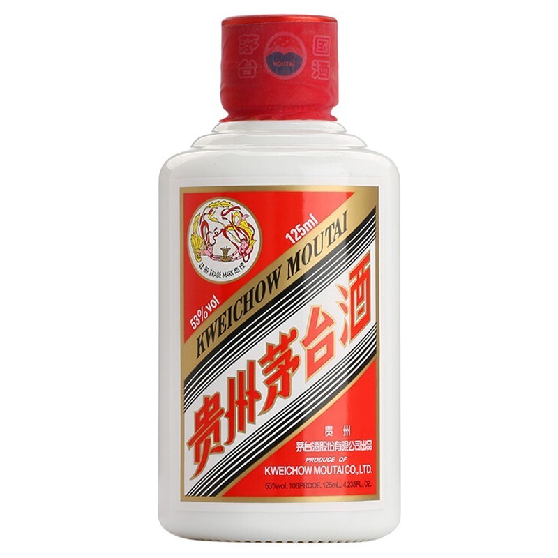 移动端、京东百亿补贴：茅台 MOUTAI 飞天茅台 53%vol 酱香型白酒 100ml 单瓶装 3