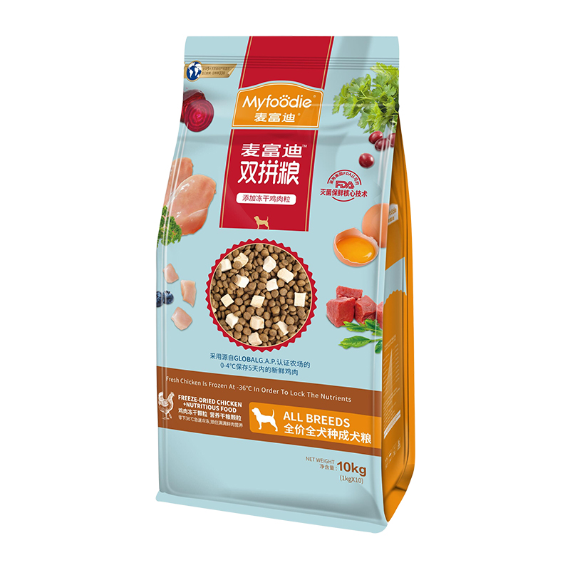 Myfoodie 麦富迪 鸡肉冻干全犬成犬狗粮 10kg 170.05元（需用券）