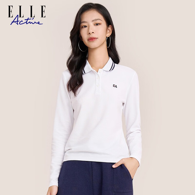 ELLE Active 女士POLO衫长袖T恤 99.25元（需用券）