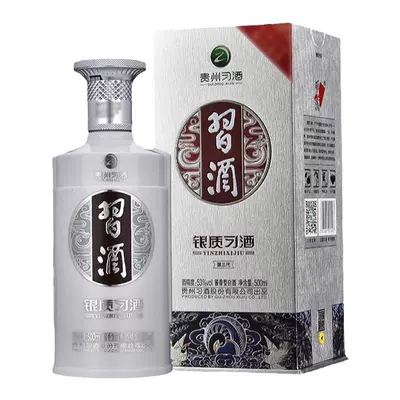 淘宝百亿补贴、3人团：习酒 银质习酒 第三代 53° 酱香型白酒 500ml/瓶 105.5元