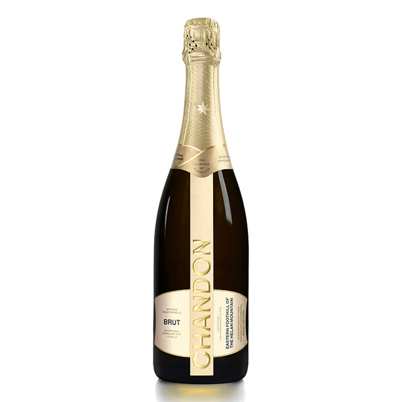 CHANDON 夏桐 宁夏 天然高泡 起泡酒 气泡酒 葡萄酒 750ml 礼盒装 132.33元（需买3