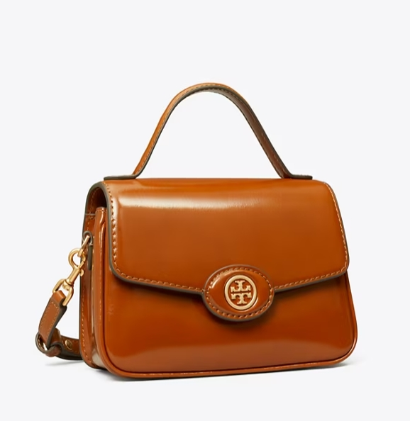 Tory Burch 汤丽柏琦 Robinson 棕色豆腐包手提款 5.8折 $202.3（约1469元）