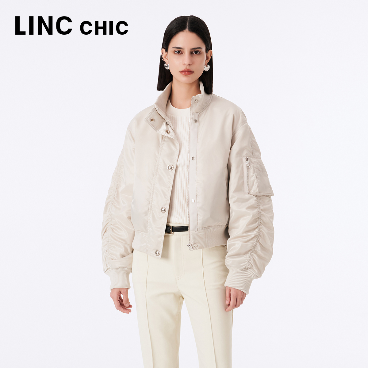 金羽杰 LINC Chic 女士羽绒服 Y21801101 474.05元