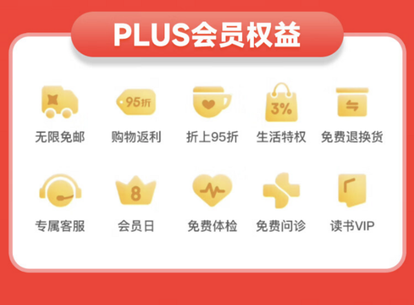 百度文库会员2年卡+京东PLUS年卡