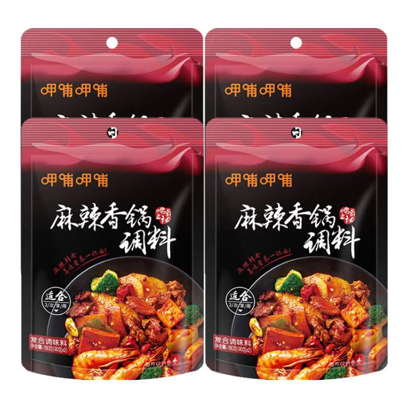 呷哺呷哺 麻辣香锅调料 90g/袋 麻辣香锅*4袋 11.9元（需用券）