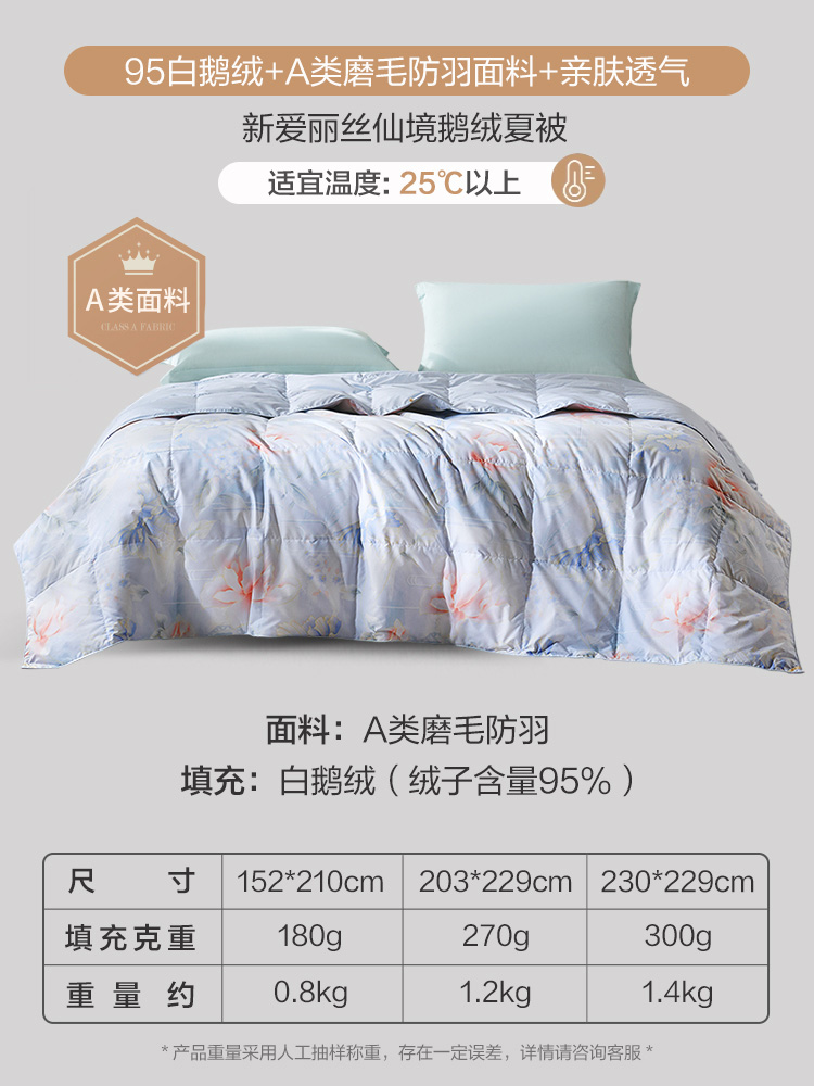 富安娜 95白鹅绒冬被 755.31元（需用券）