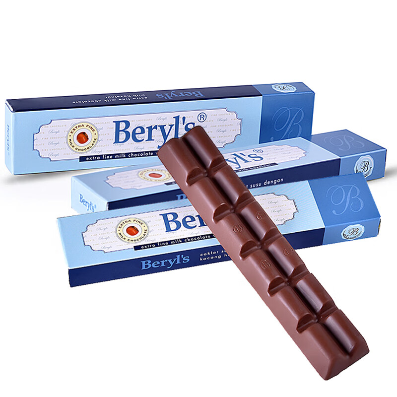 Beryl's 倍乐思 榛子牛奶巧克力4条 ￥29.9