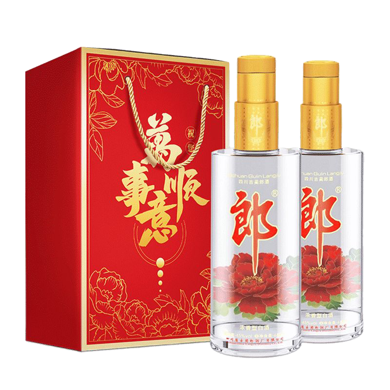 微信小程序:郎酒 顺品郎金盖 浓酱兼香型白酒 45度480ml*2瓶 89.05元