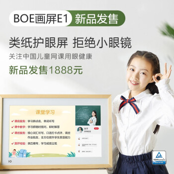 BOE 京东方 画屏E1s类纸护眼屏 在线教育 网课护眼 手机投屏数码相册 低蓝光