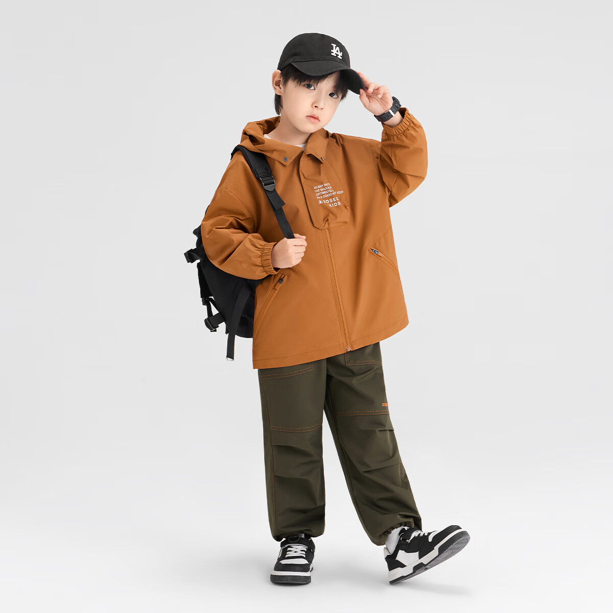 PLUS会员：ZOSEE 左西 男童孩户外防水登山服 57.28元（需用券）