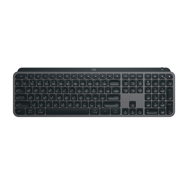 罗技 logitech MX Keys S 108键 2.4G蓝牙 双模无线薄膜键盘 黑色 单光 549元