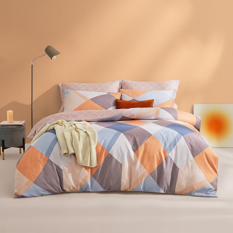 lovo乐蜗家纺床上磨毛四件套遐想咖色15米床被套200x230cm891元需用券