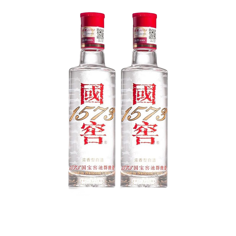 京东百亿补贴：泸州老窖 国窖1573 52度 100ml*2瓶浓香型白酒 271.3元包邮