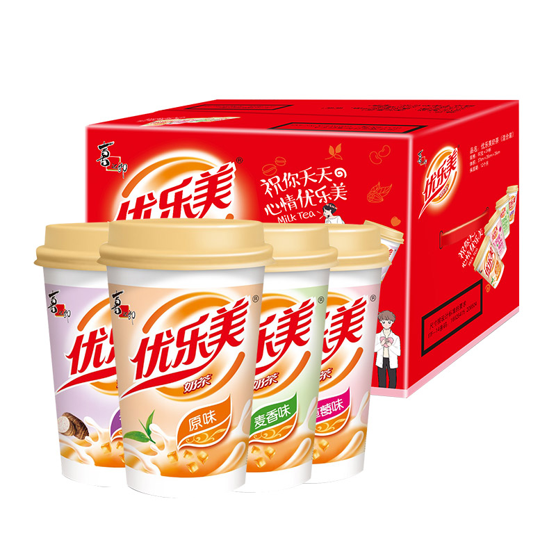 88VIP：u.loveit 优乐美 奶茶80g*24杯（原味+香芋味+草莓味+麦香味） 57.61元（需