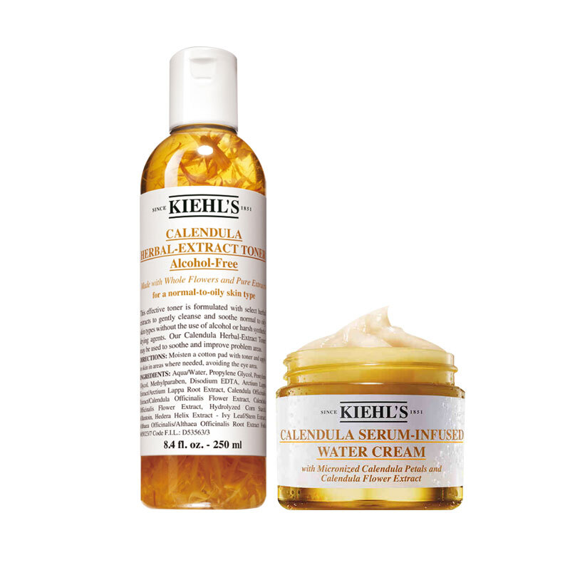 Kiehl's 科颜氏 金盏花水乳套装(水250ml+霜50ml) 舒缓生日礼物女 741.67元（需买3