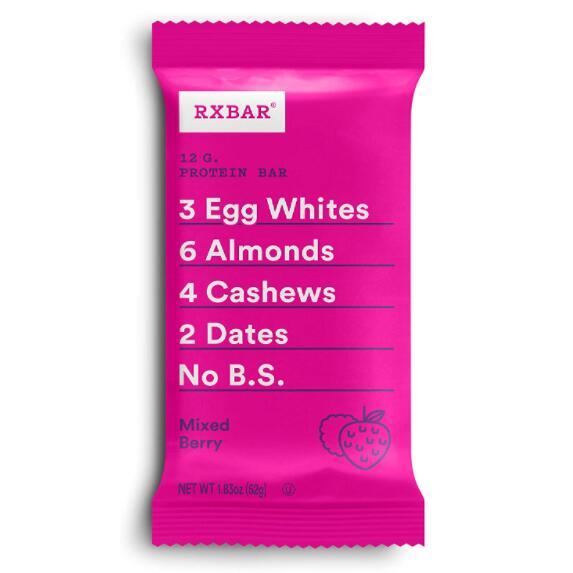 美亚畅销蛋白棒，RXBAR 巧克力海盐味 美味营养蛋白棒52g*24块新低180.15元（可3件95折）