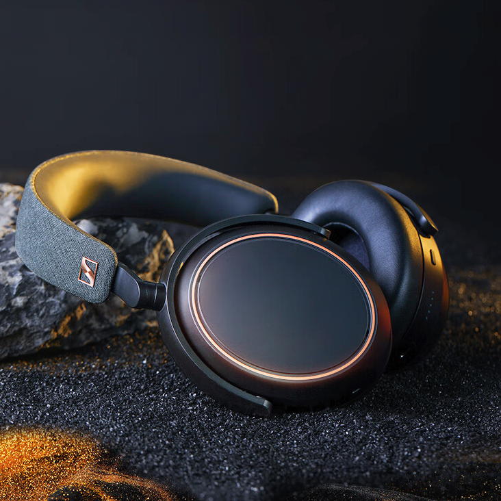 森海塞尔 MOMENTUM 4 大馒头4特别设计版 耳罩式头戴式动圈蓝牙耳机 曜金黑色 