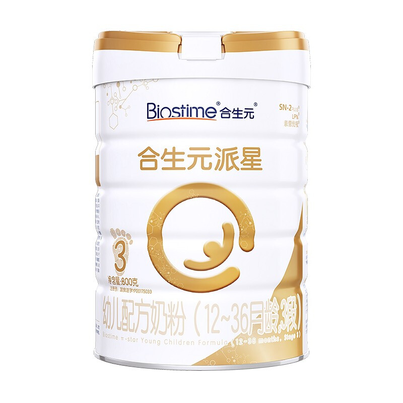 BIOSTIME 合生元 派星系列 幼儿奶粉 国行版 3段 800g+350g 428元