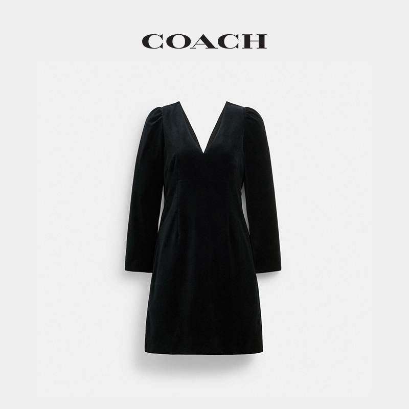 COACH 蔻驰 女士丝绒连衣裙 CX615 4200元（需用券）